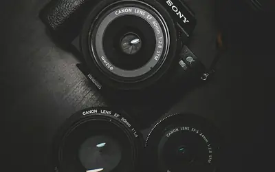 Professional camera and lenses