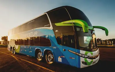 Double-decker luxury coach